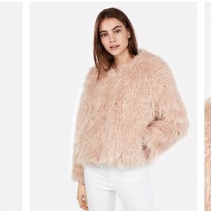 Shaggy Faux Fur Jacket from Express